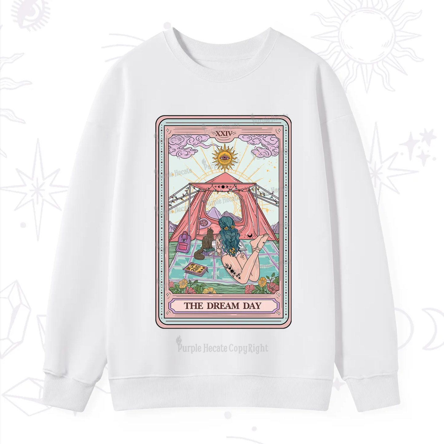Purplehecate The Camp Lover Tarot Sweatshirt