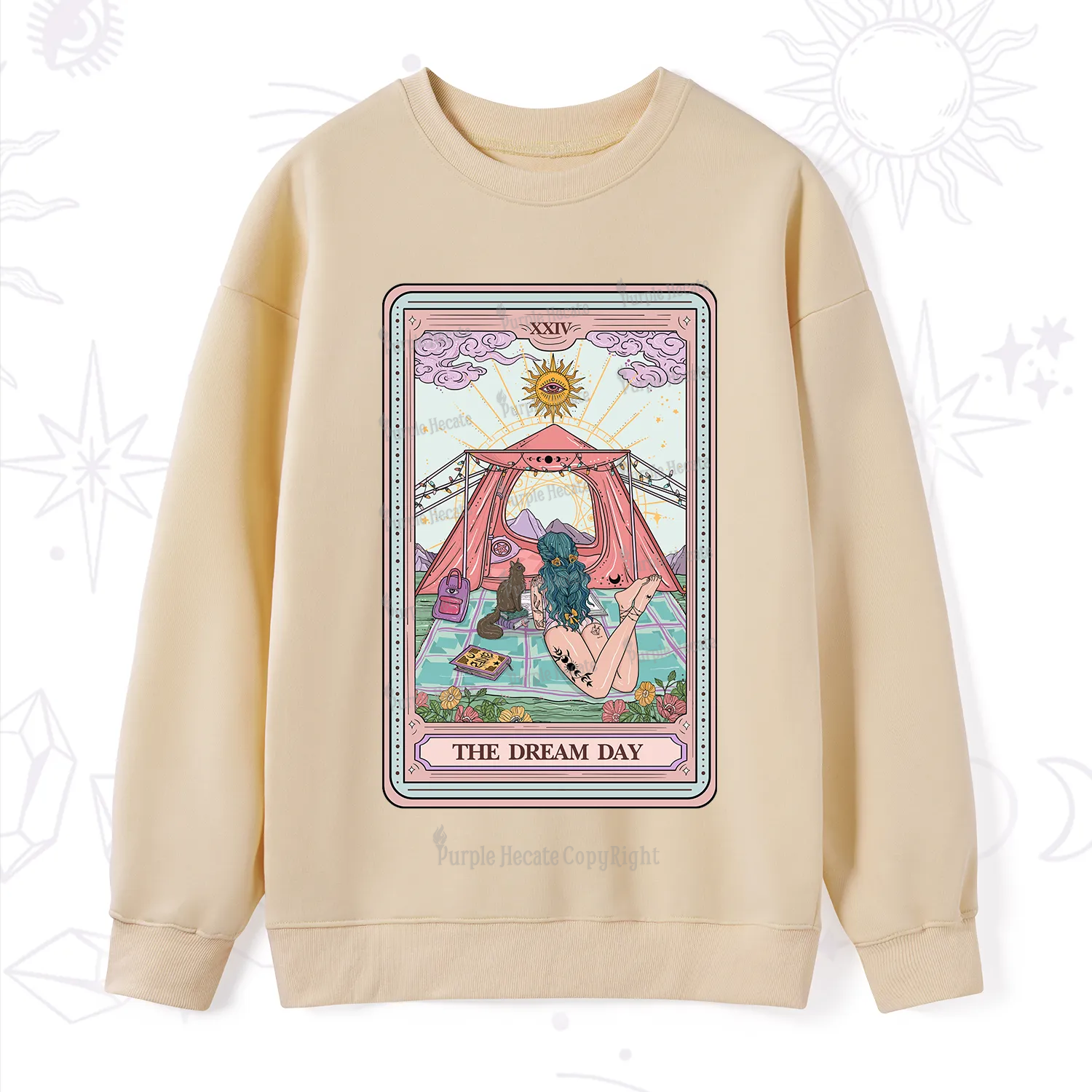 Purplehecate The Camp Lover Tarot Sweatshirt