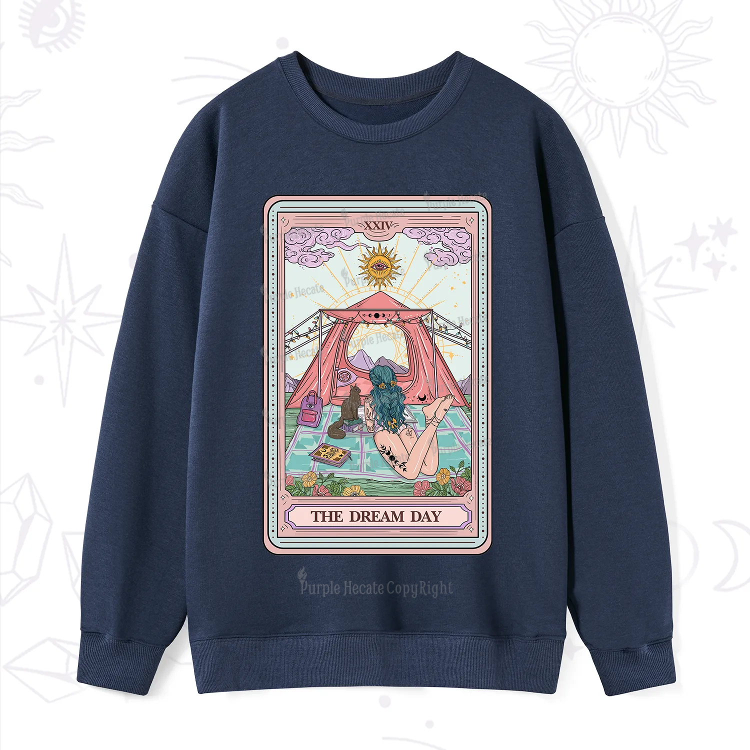 Purplehecate The Camp Lover Tarot Sweatshirt