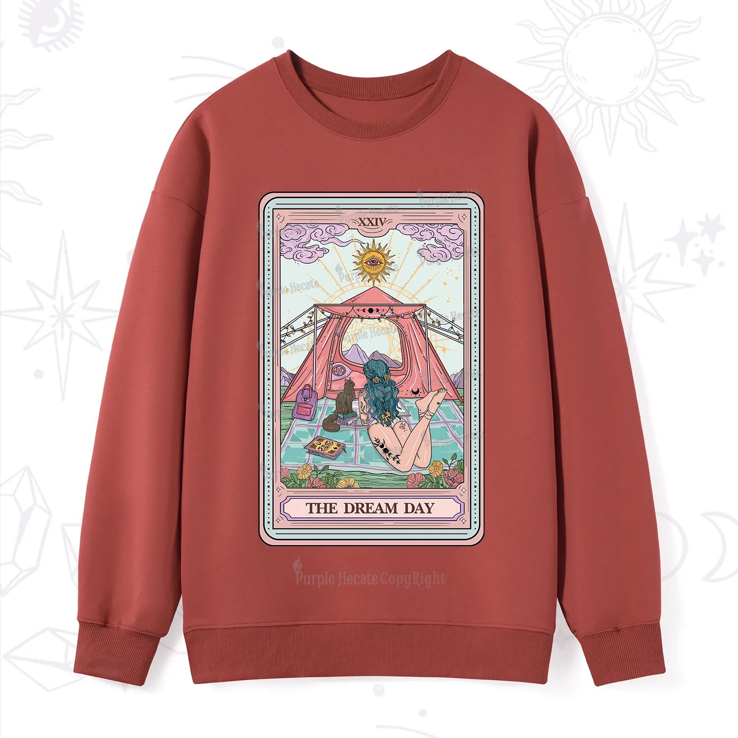 Purplehecate The Camp Lover Tarot Sweatshirt