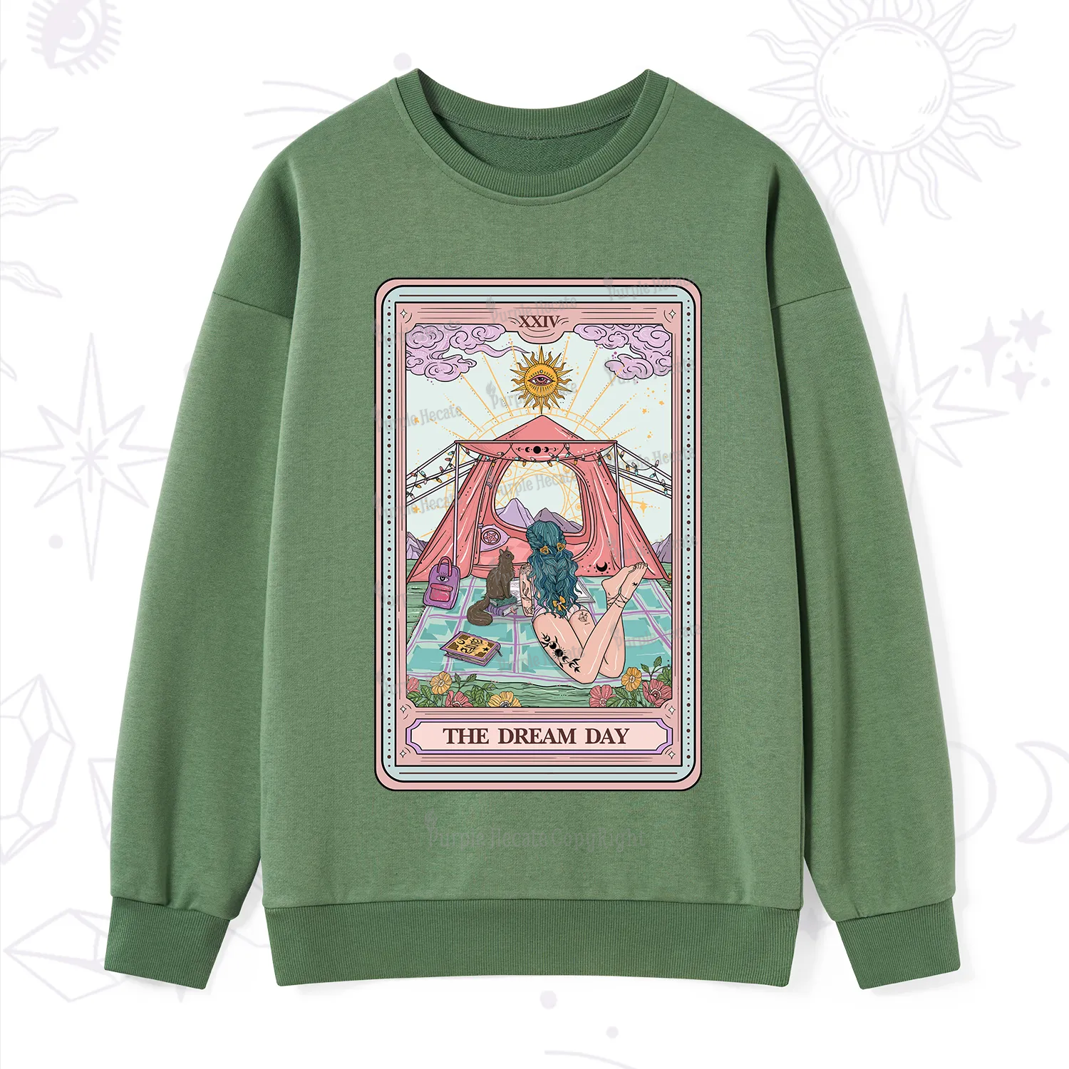 Purplehecate The Camp Lover Tarot Sweatshirt