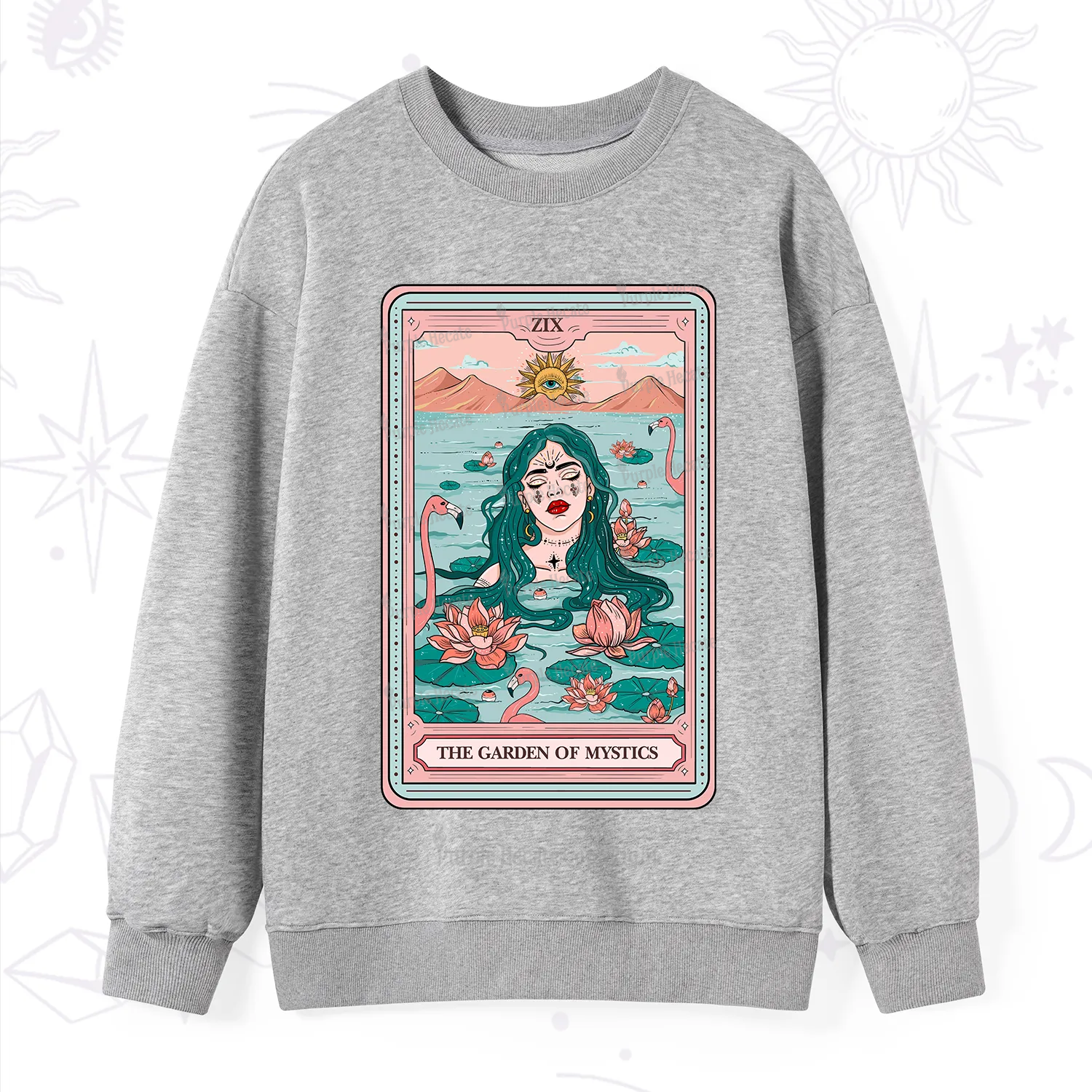 Purplehecate The Garden Of Mystics Tarot Sweatshirt