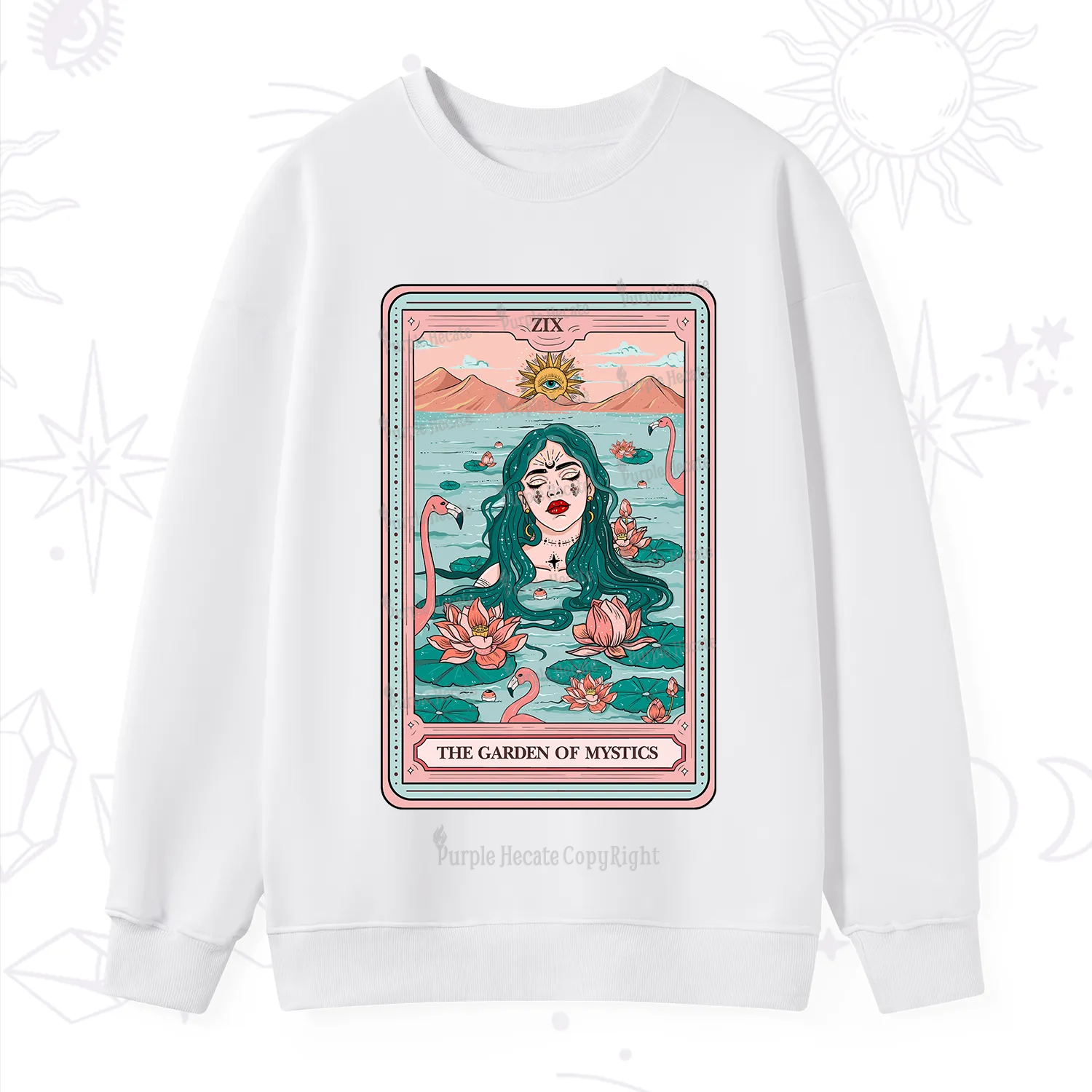 Purplehecate The Garden Of Mystics Tarot Sweatshirt