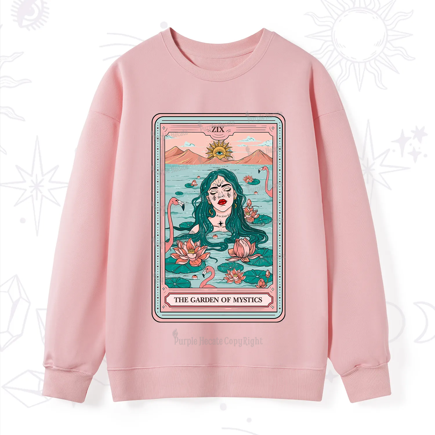 Purplehecate The Garden Of Mystics Tarot Sweatshirt