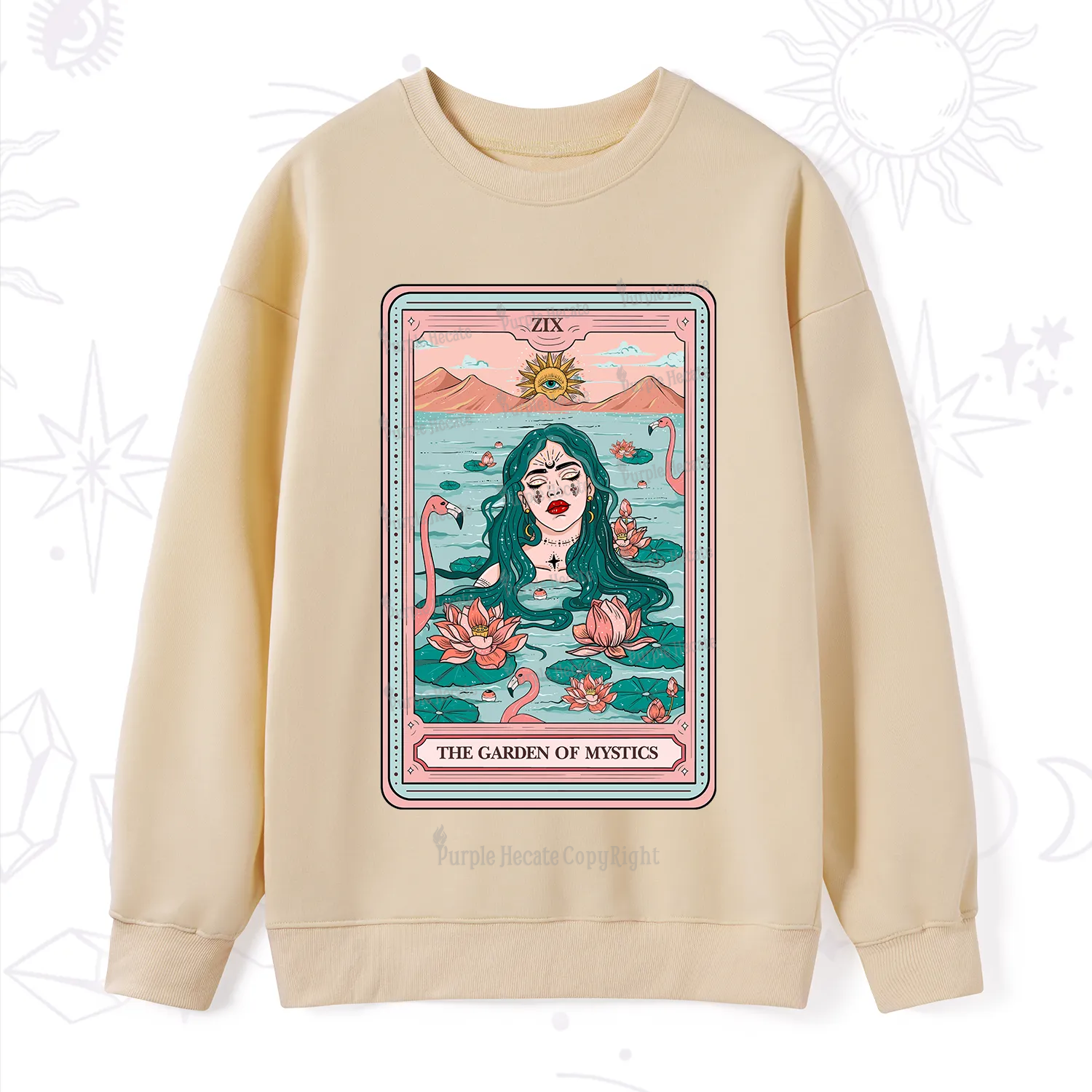 Purplehecate The Garden Of Mystics Tarot Sweatshirt