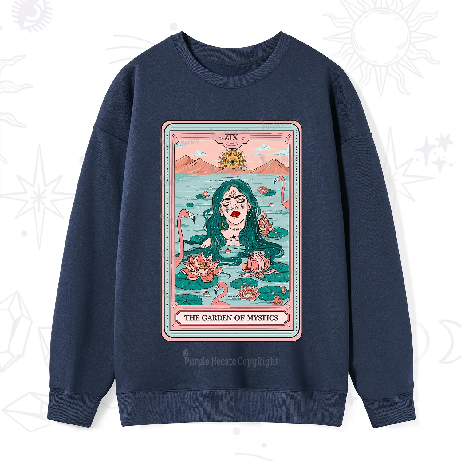 Purplehecate The Garden Of Mystics Tarot Sweatshirt