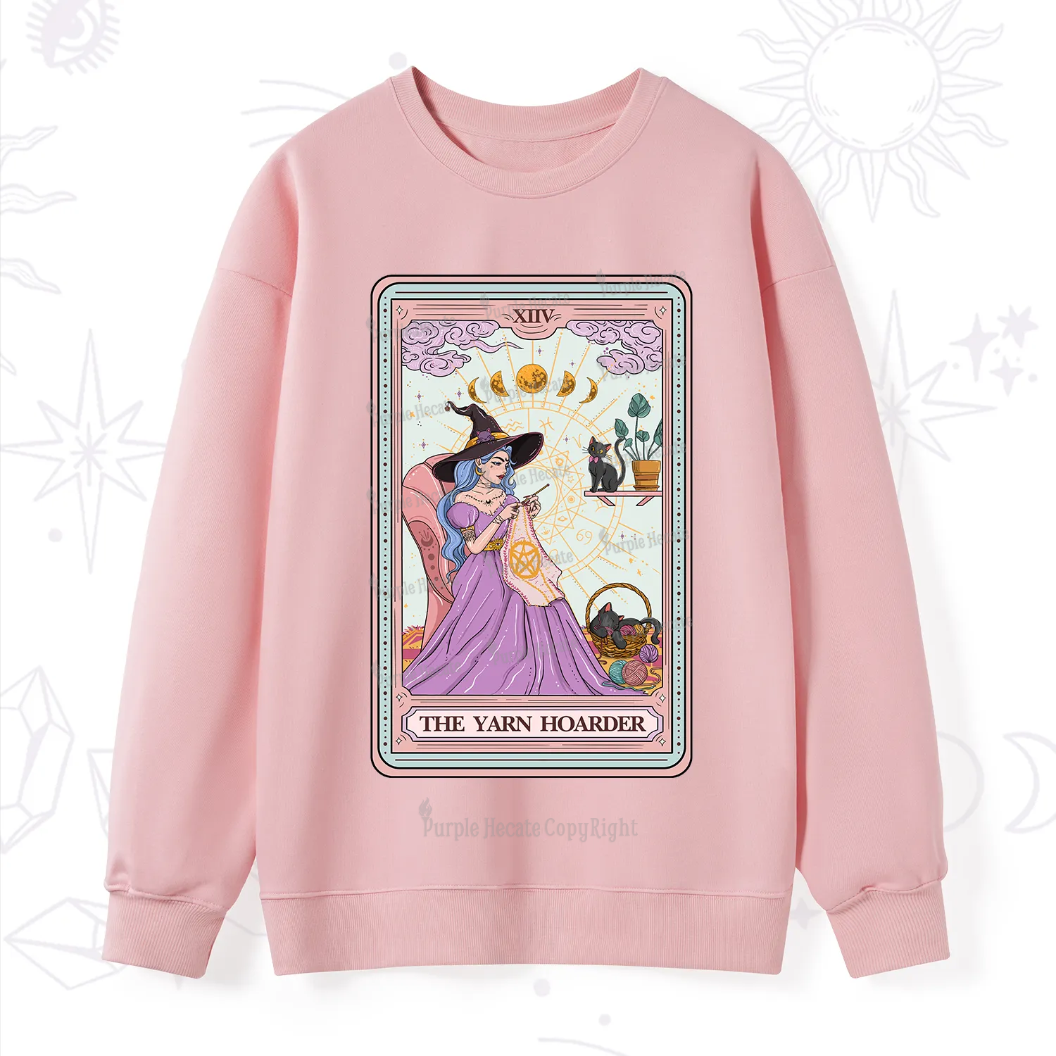 Purplehecate The Yarn Hoarder Tarot Sweatshirt