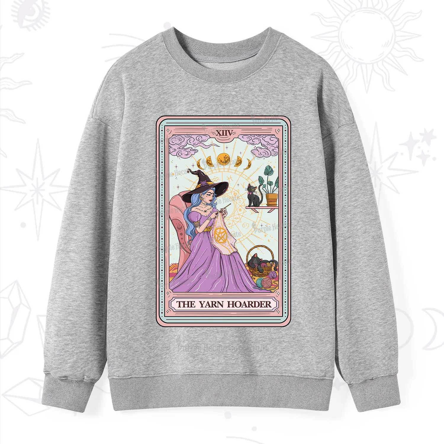 Purplehecate The Yarn Hoarder Tarot Sweatshirt
