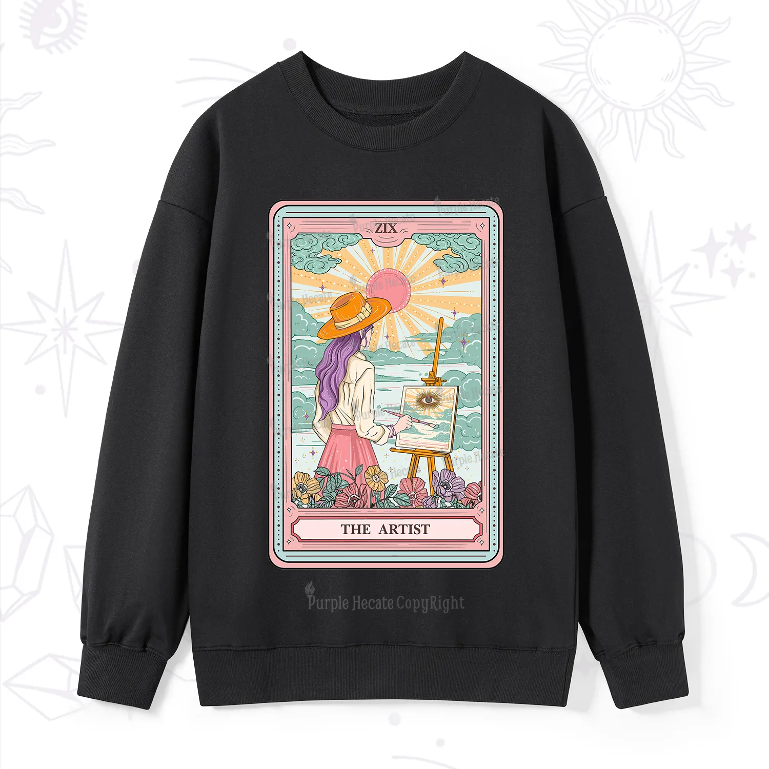 Purplehecate The Artist Tarot Sweatshirt