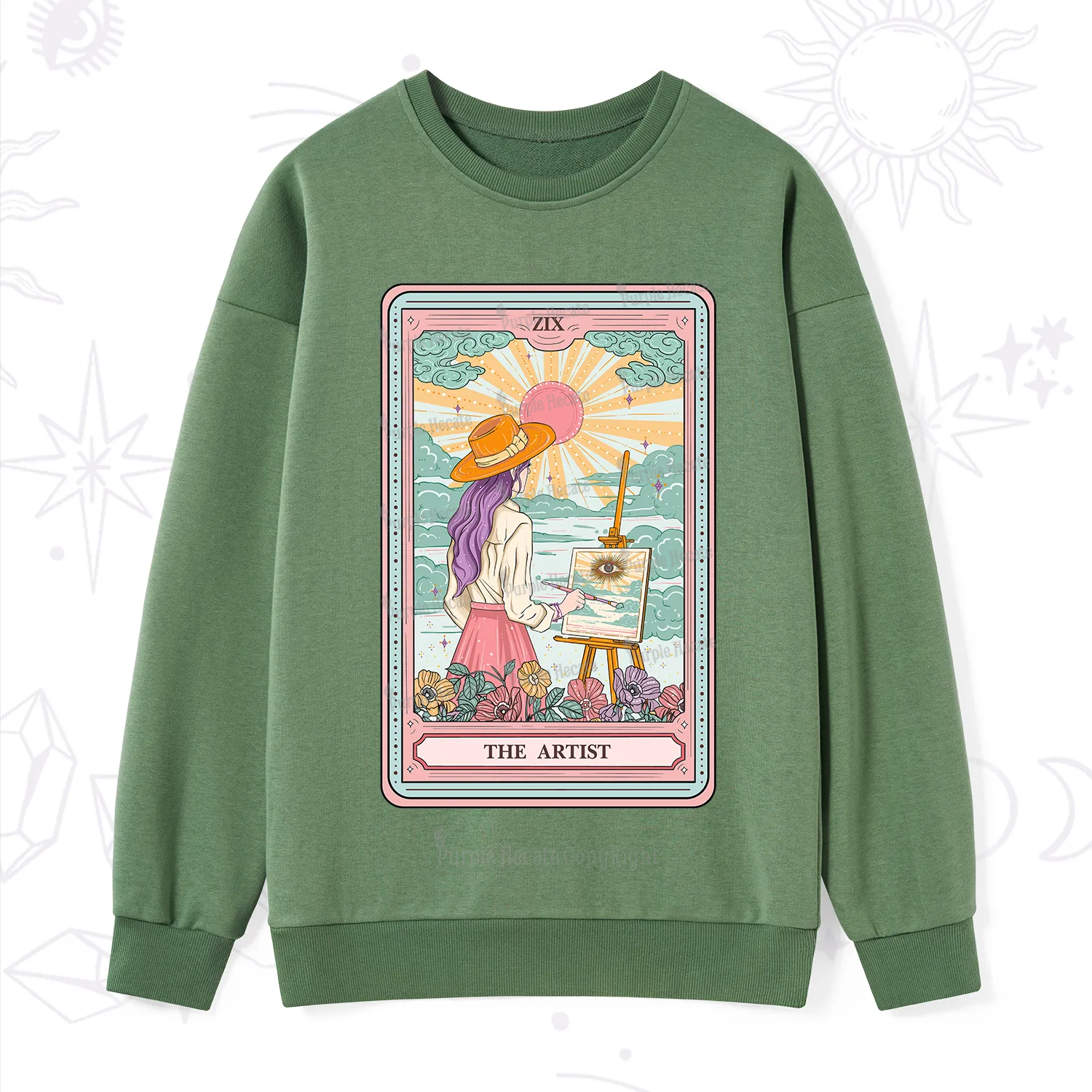 Purplehecate The Artist Tarot Sweatshirt