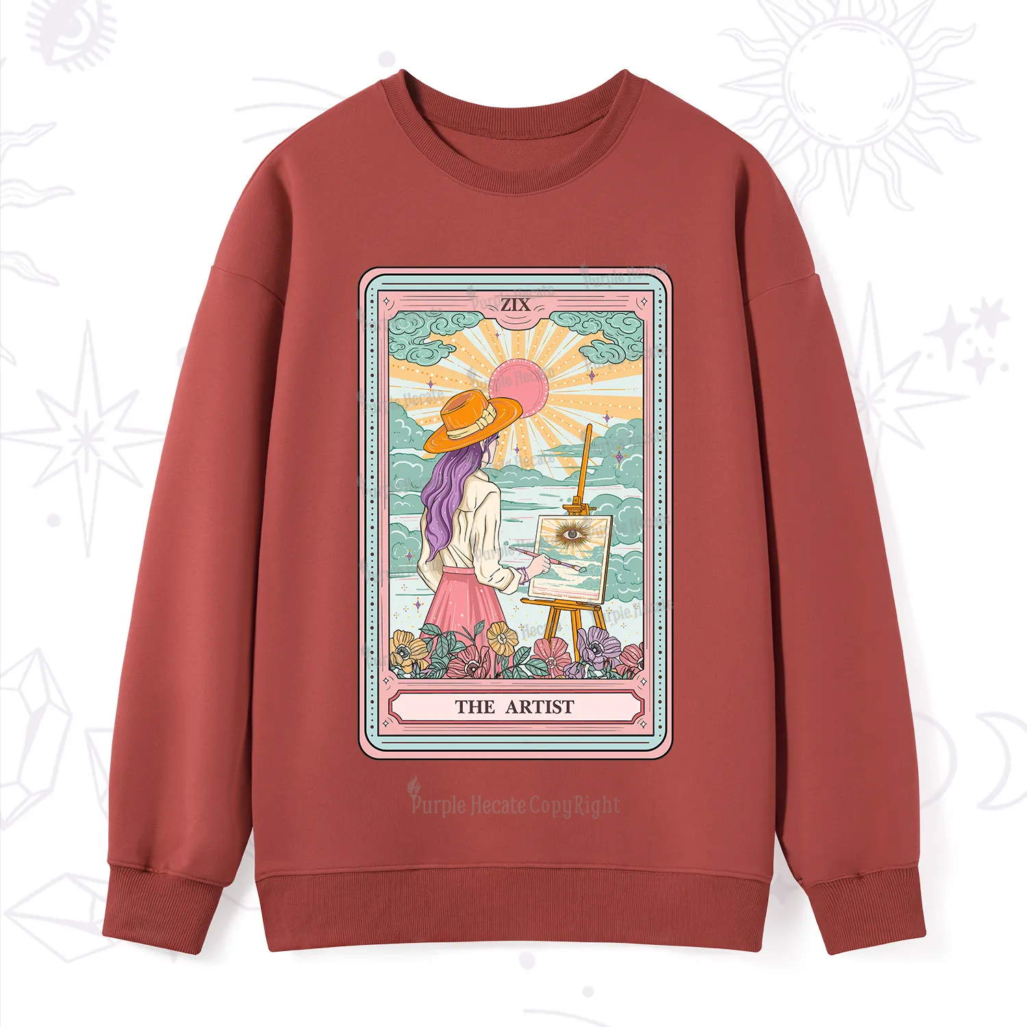 Purplehecate The Artist Tarot Sweatshirt