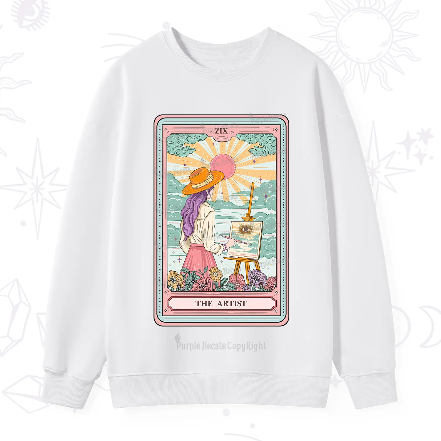Purplehecate The Artist Tarot Sweatshirt