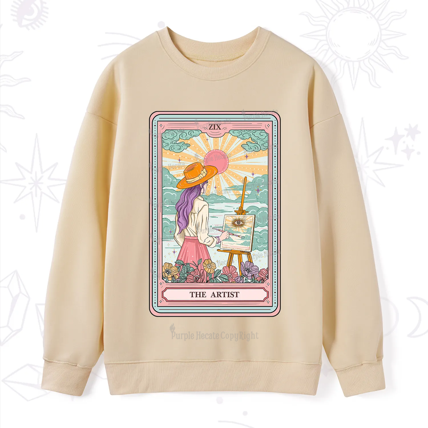 Purplehecate The Artist Tarot Sweatshirt
