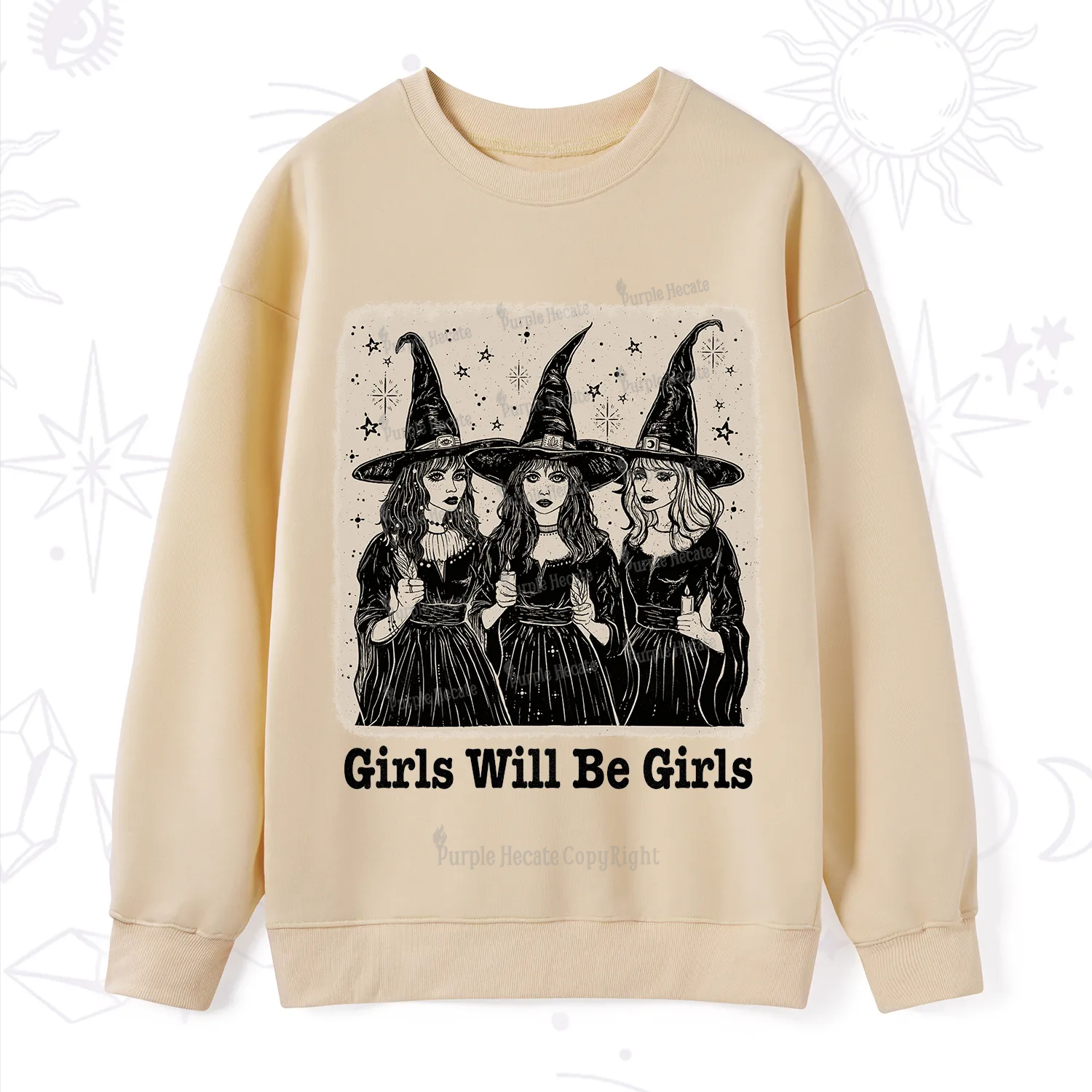 Purplehecate Girls Will Be Girls Sweatshirt