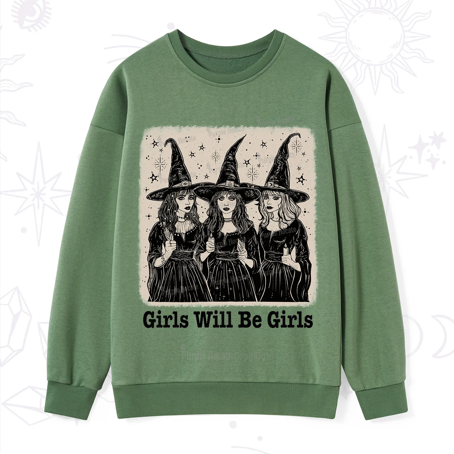 Purplehecate Girls Will Be Girls Sweatshirt