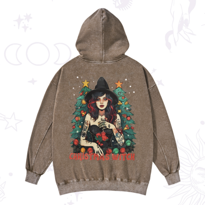 Purplehecate Christmas Witch Washed Hoodie