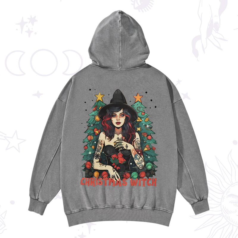 Purplehecate Christmas Witch Washed Hoodie