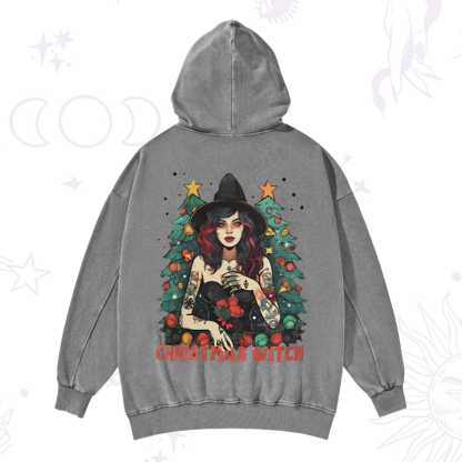Purplehecate Christmas Witch Washed Hoodie