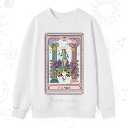 Purplehecate The Aries Goddess Tarot Sweatshirt