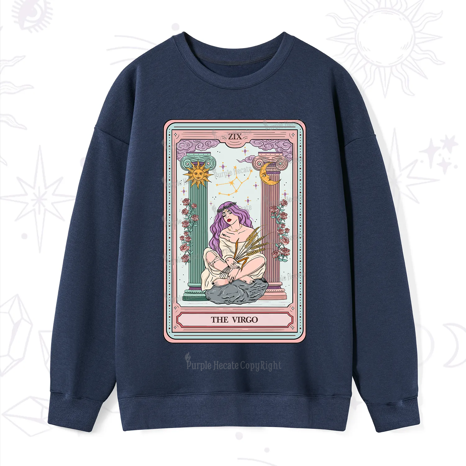 Purplehecate The Virgo Goddess Tarot Sweatshirt
