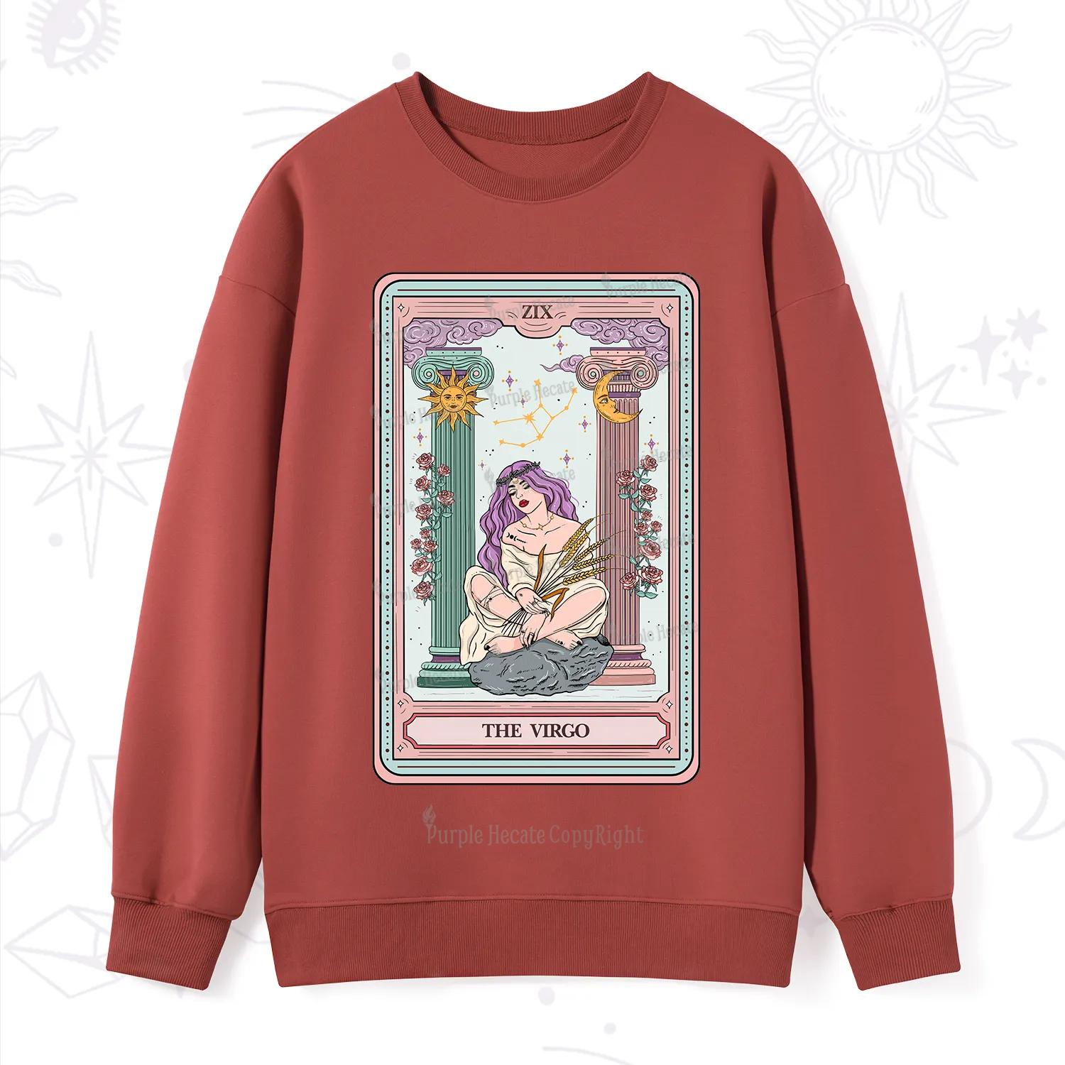 Purplehecate The Virgo Goddess Tarot Sweatshirt