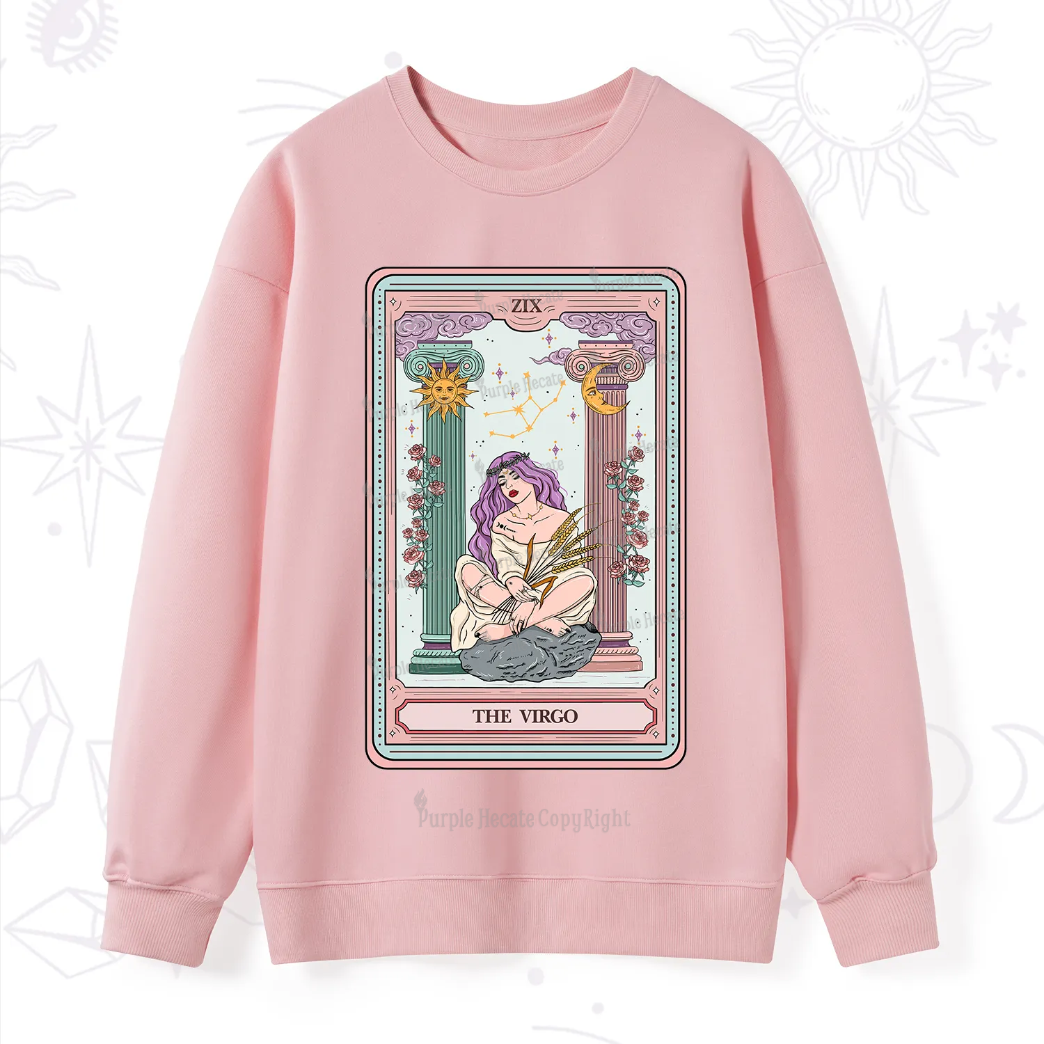 Purplehecate The Virgo Goddess Tarot Sweatshirt