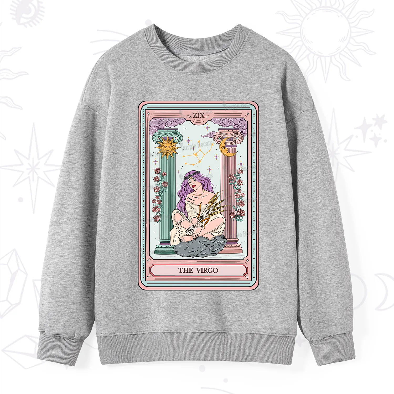 Purplehecate The Virgo Goddess Tarot Sweatshirt