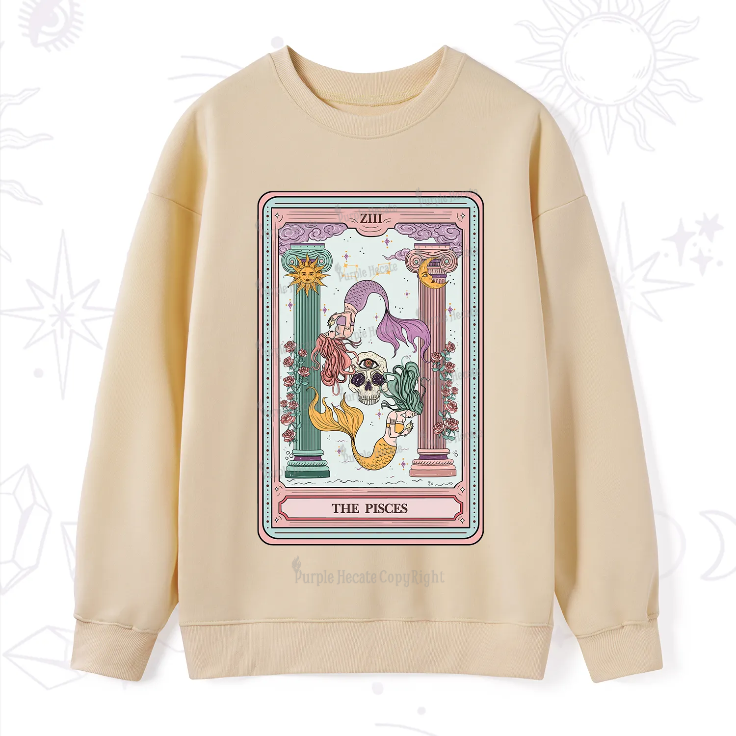 Purplehecate The Pisces Goddess Tarot Sweatshirt