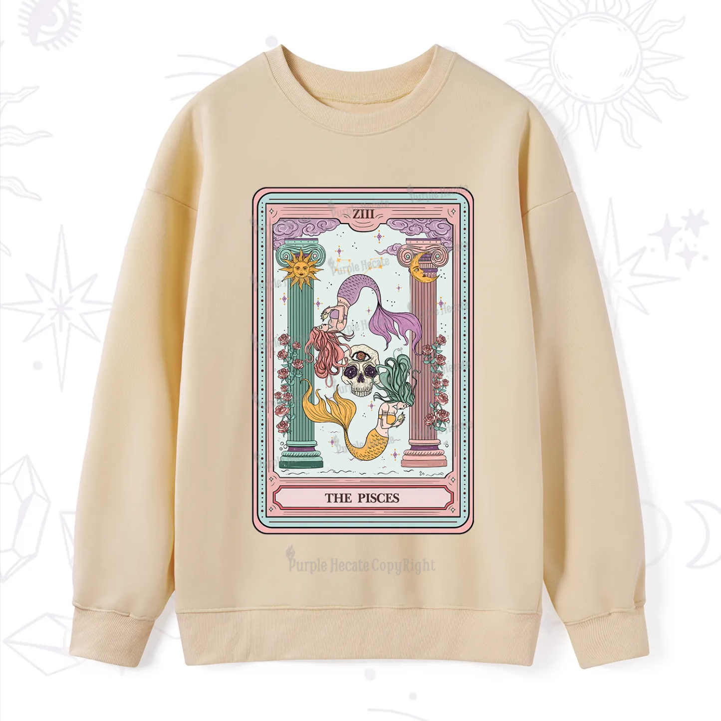 Purplehecate The Pisces Goddess Tarot Sweatshirt