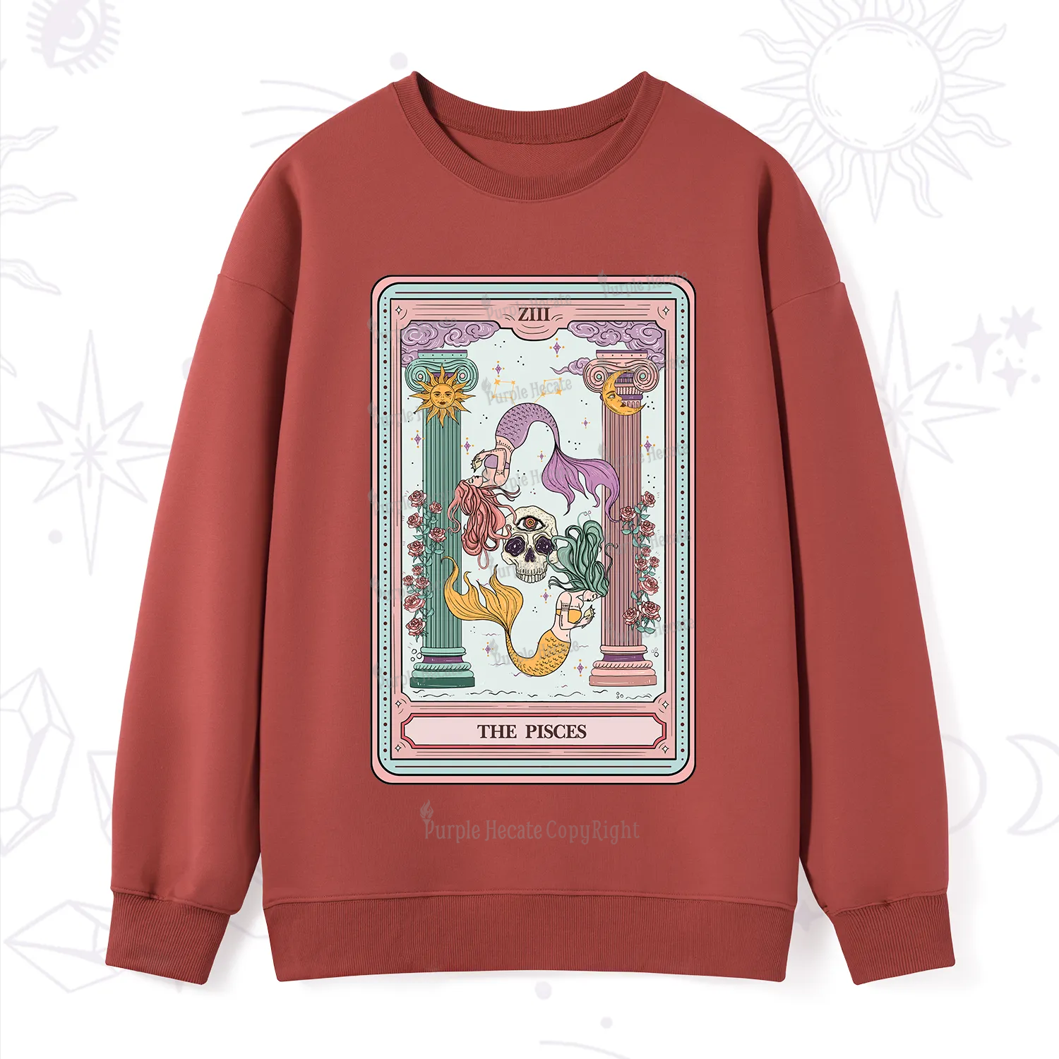 Purplehecate The Pisces Goddess Tarot Sweatshirt