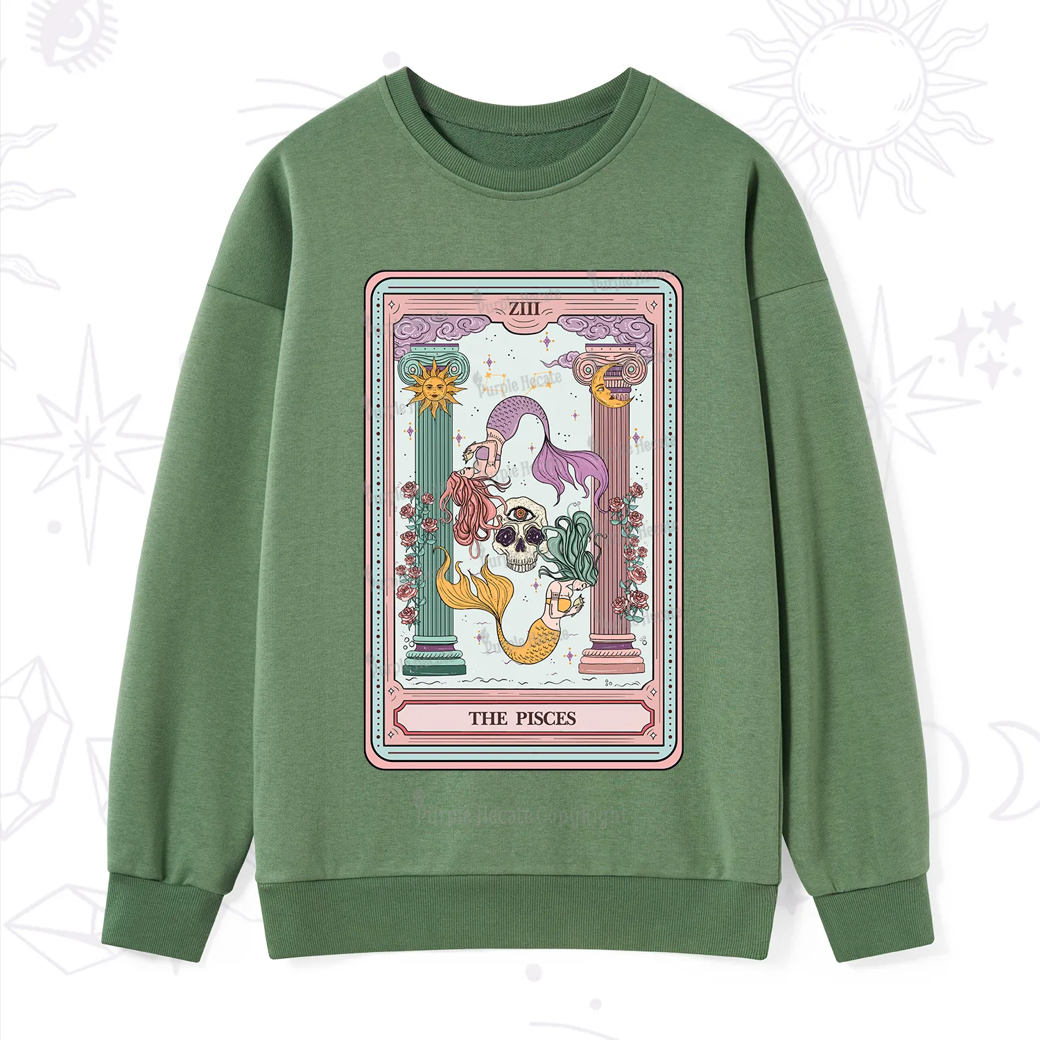 Purplehecate The Pisces Goddess Tarot Sweatshirt