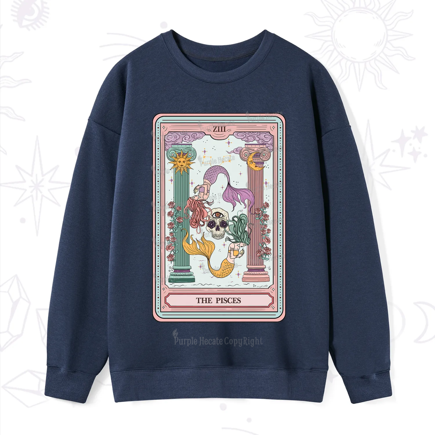 Purplehecate The Pisces Goddess Tarot Sweatshirt