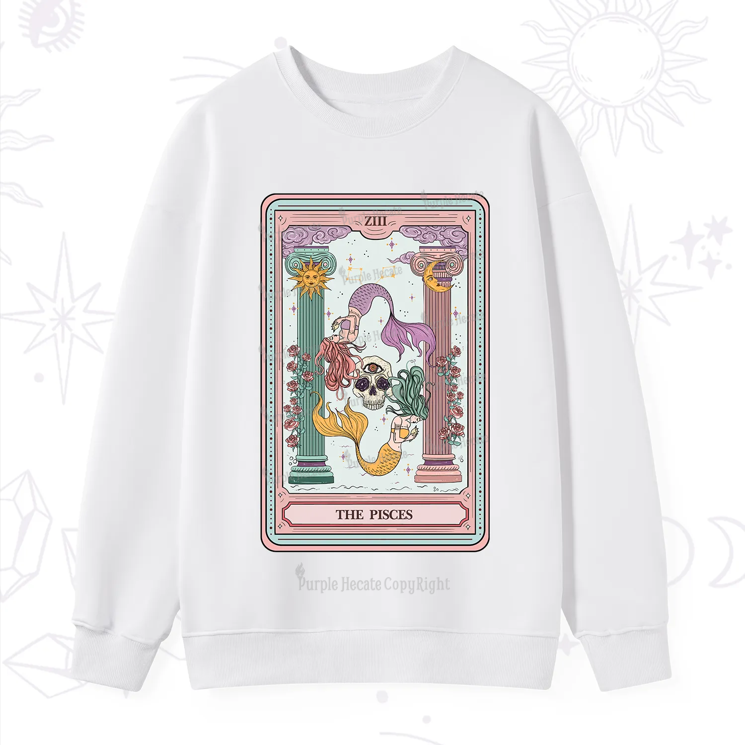 Purplehecate The Pisces Goddess Tarot Sweatshirt