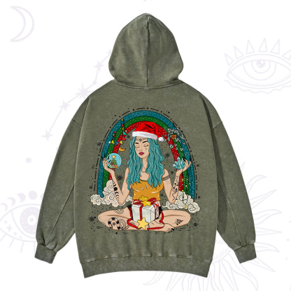 Purplehecate Christmas I'm The Queen Of All My Dreams Washed Hoodie