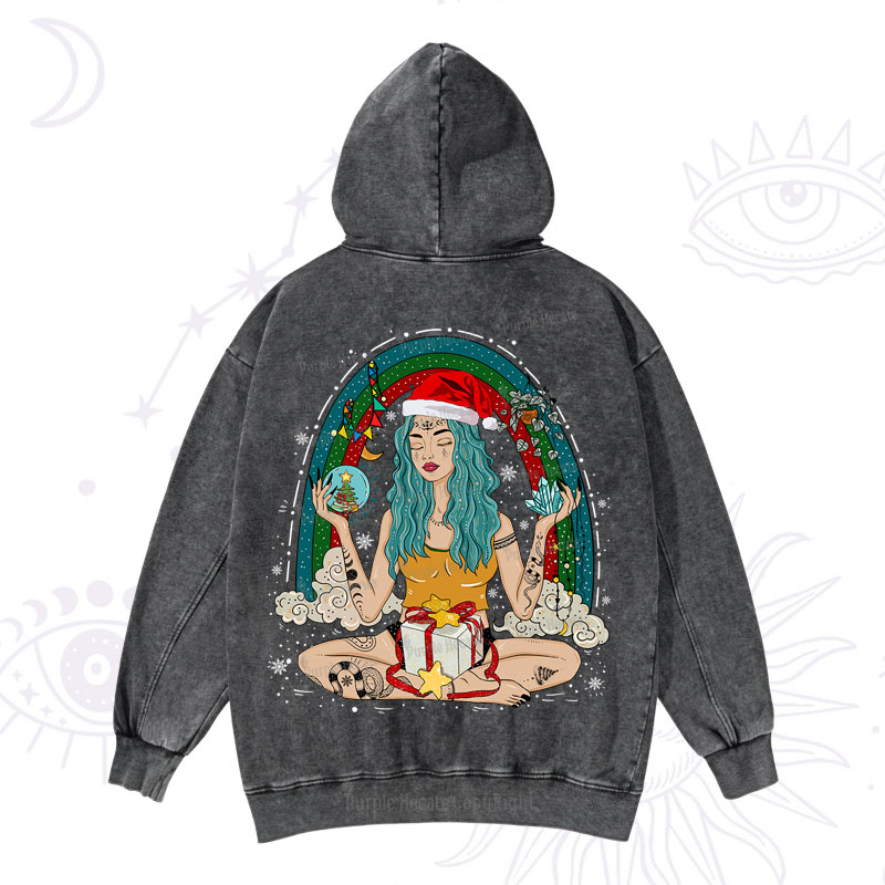 Purplehecate Christmas I'm The Queen Of All My Dreams Washed Hoodie