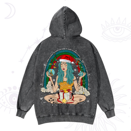 Purplehecate Christmas I'm The Queen Of All My Dreams Washed Hoodie