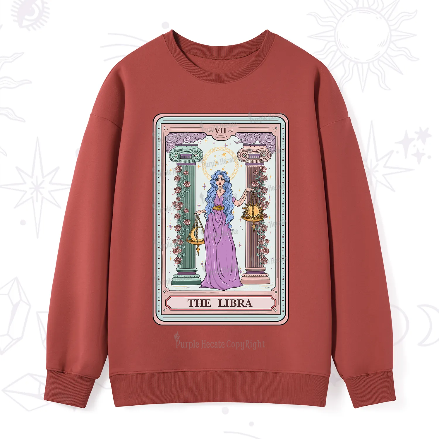 Purplehecate The Libra Goddess Tarot Sweatshirt
