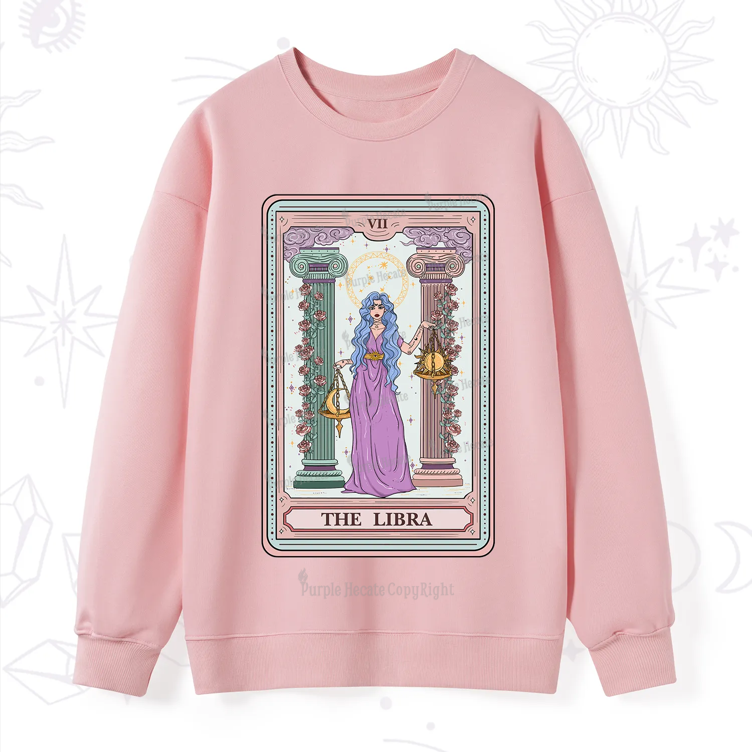Purplehecate The Libra Goddess Tarot Sweatshirt