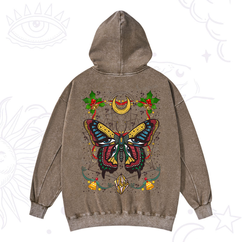 Purplehecate Christmas I Am Opening Washed Hoodie