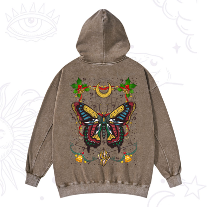 Purplehecate Christmas I Am Opening Washed Hoodie