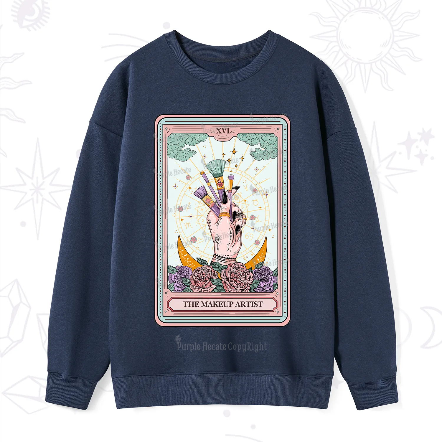 Purplehecate The Makeup Artist Life Tarot Sweatshirt
