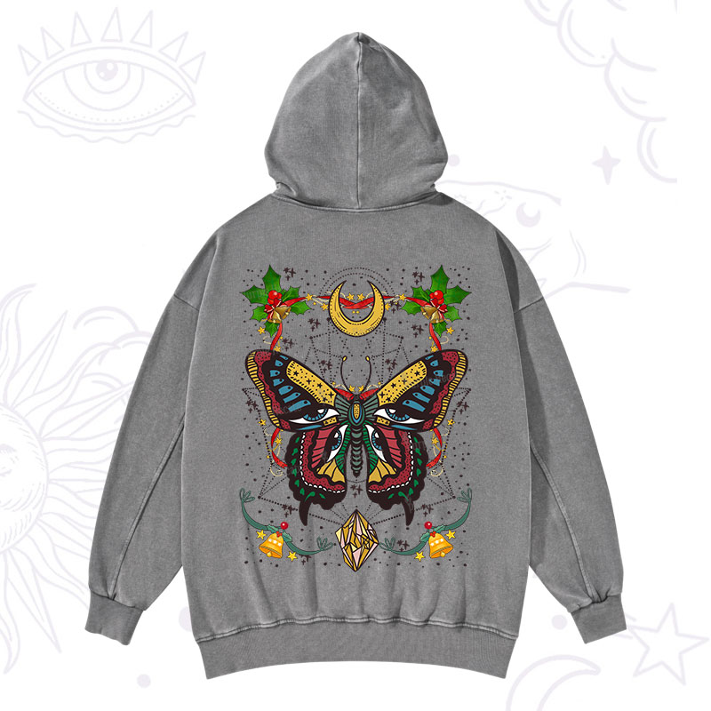 Purplehecate Christmas I Am Opening Washed Hoodie