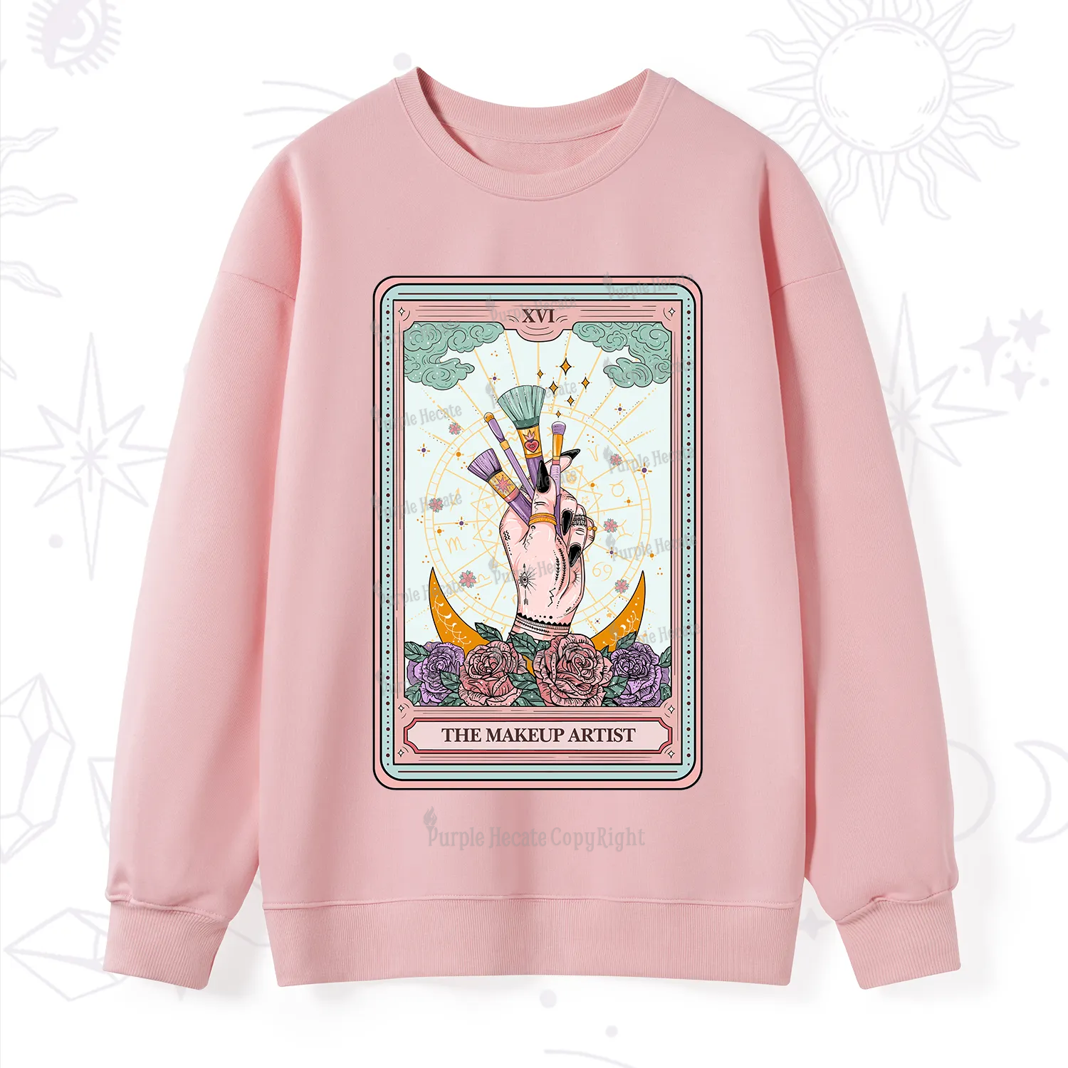 Purplehecate The Makeup Artist Life Tarot Sweatshirt
