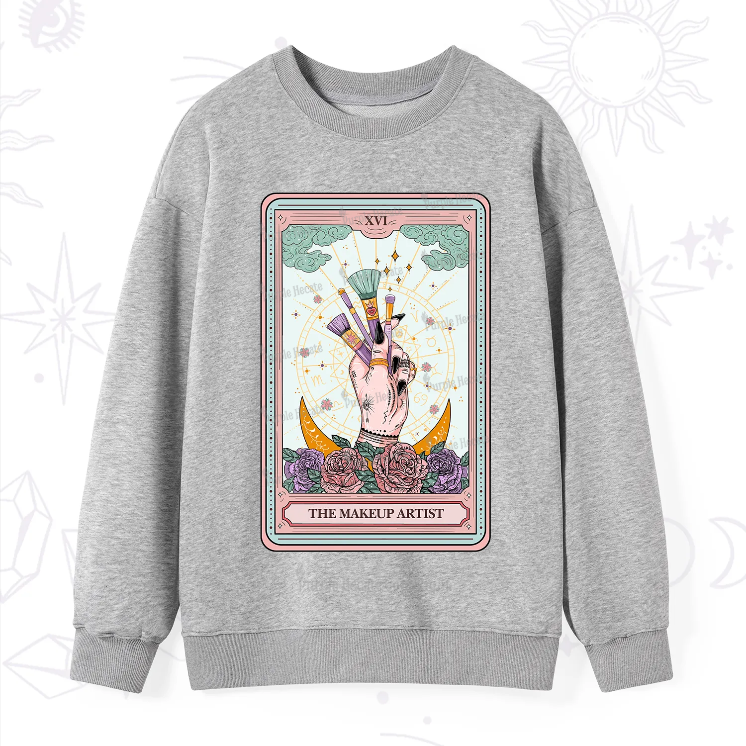 Purplehecate The Makeup Artist Life Tarot Sweatshirt