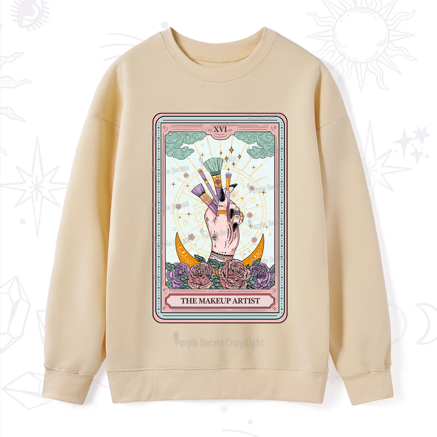 Purplehecate The Makeup Artist Life Tarot Sweatshirt