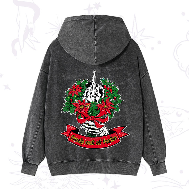 Purplehecate Christmas Fresh Out Of Fuck Washed Hoodie