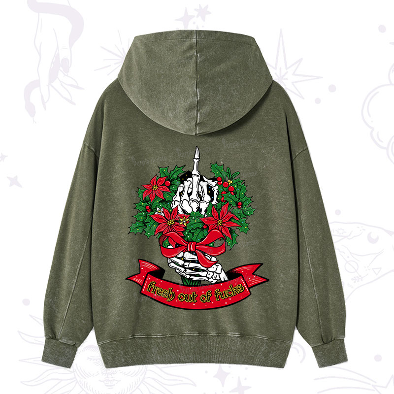 Purplehecate Christmas Fresh Out Of Fuck Washed Hoodie