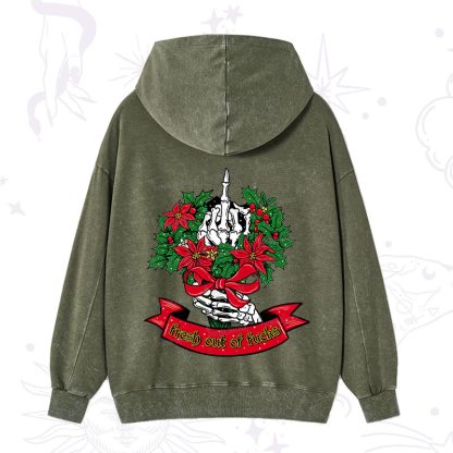 Purplehecate Christmas Fresh Out Of Fuck Washed Hoodie