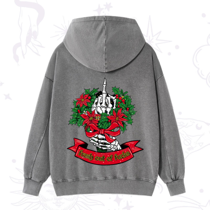 Purplehecate Christmas Fresh Out Of Fuck Washed Hoodie