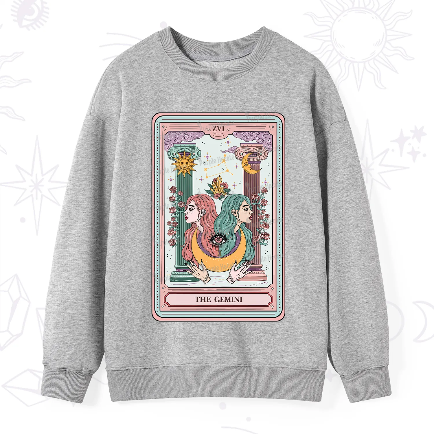 Purplehecate The Gemini Goddess Tarot Sweatshirt